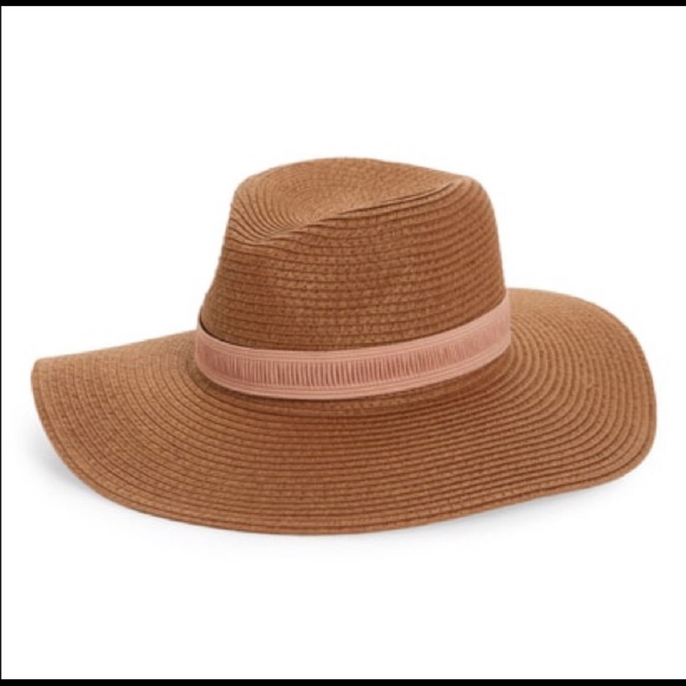 MADEWELL Mesa Packable Straw Hat In Burnt Clay